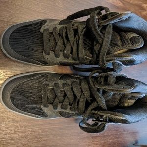 Black Nike Dunk Sneaker Wedges